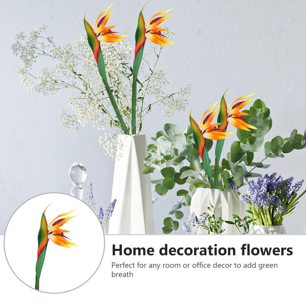 Flor Artificial de Strelitzia, - Bird Paradise Strelitzia reseña y precio